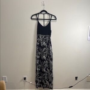 Hurley Black and Gray Floral Dress
